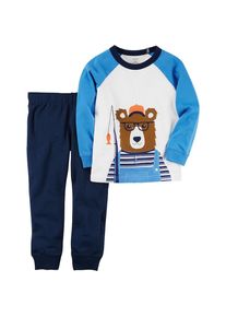 Carter's Carter`s, Set Shirt + Hose, Blau / Dunkelblau / Braun / Dunkelorange / Weiß