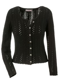Stockerpoint, Damen Trachtenstrickjacke, Schwarz