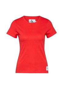 Calvin Klein Jeans, Damen T-Shirt 'CORE SLIM', Rot