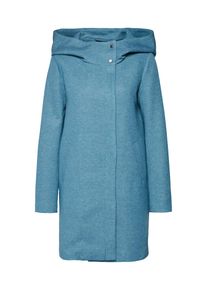 Only, Damen Mantel 'onlMADDIE Light Hooded Long Coat CC OTW', Himmelblau