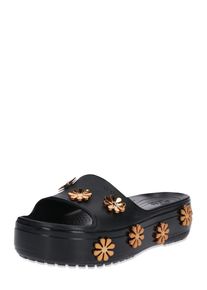 Crocs, Damen Slipper 'Crocband Platform', Bronze / Schwarz