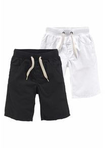 Arizona, Shorts (Packung, 2 tlg.), Schwarz / Wei&szlig;