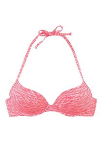 Venice Beach, Damen Push-up-Top "Melange", Rosé / Weiß