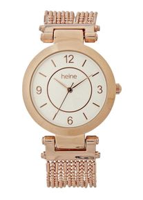 Heine, Damen Uhr, Rosegold / Weiß