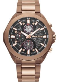 Police, Herren Uhr 'Wadden, PL15654JSBN.61M', Karamell / Hellbraun / Dunkelbraun