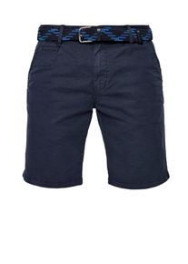 s.Oliver RED LABEL, Herren Shorts 'Plek Loose', Dunkelblau