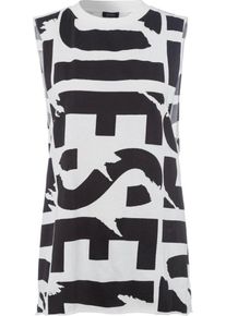 Diesel, Damen Tanktop, Schwarz / Weiß