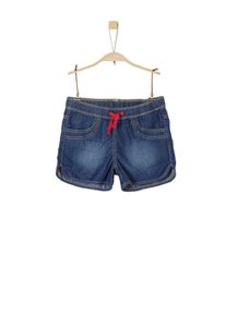 s.Oliver Junior, M&auml;dchen Shorts, Blue Denim / Hellrot