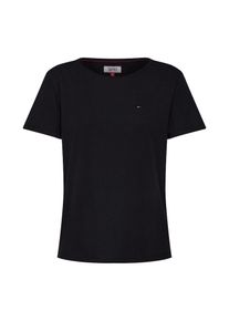 Tommy Jeans, Damen Shirt 'TJW SOFT JERSEY TEE', Schwarz