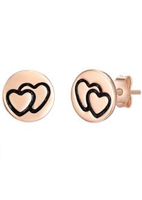 Glanzstücke München Glanzstücke München, Damen Silberohrstecker, Rosegold / Schwarz