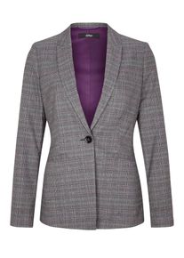 s.Oliver BLACK LABEL, Damen Blazer, Grau / Dunkellila / Schwarzmeliert