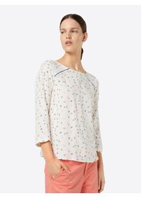 EDC by Esprit, Damen Bluse 'tape detail bl', Blau / Offwhite