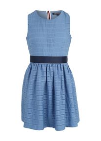 Tommy Hilfiger, Mädchen Kleid 'ENCHANTING ORGANZA', Himmelblau