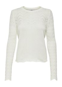 Only, Damen Strickpullover, Weiß
