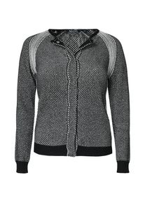 Blue Seven, Damen Strickjacke, Schwarz / Weiß