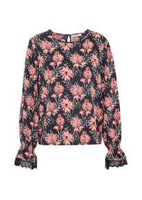 Pieces, Damen Bluse 'PCDOLISA', Navy / Rot