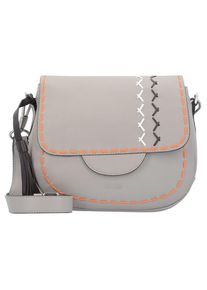 Bree, Damen Umhängetasche 'Kano 1 Mini Bag' Leder 20 cm, Grau