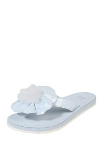 UGG Australia UGG, Damen Zehentrenner 'Poppy', Hellblau / Weiß