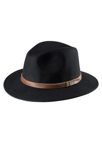 J. JAYZ, Damen Hut mit hochschlagbarer Krempe, Braun / Schwarz