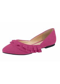 Heine, Damen Ballerina, Dunkelpink