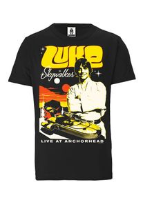 logoshirt, Herren T-Shirt, Gelb / Dunkelorange / Schwarz