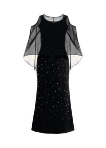 Ulla Popken, Damen Abendkleid, Schwarz