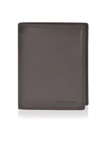 Samsonite, Herren Geldbörse Hochformat 78020 mit Klappfach und Reißverschlussfach Leder 10,5 cm, Dunkelbraun