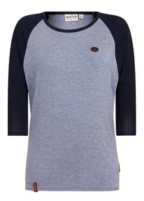 Naketano, Damen Shirt 'Immer am ballern', Navy / Blaumeliert