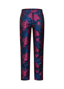 Mbym, Damen Hose 'Karrie', Blau / Rosa