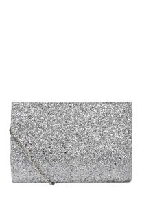 Mascara, Damen Clutch 'FOLD', Silber