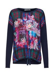 Oui, Damen Shirt, Blau / Mischfarben