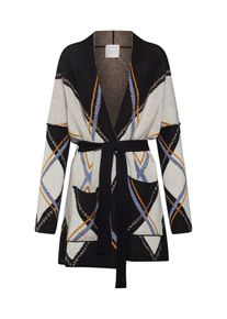 armedangels, Damen Strickjacke 'Mala Rhombic', Schwarz / Offwhite