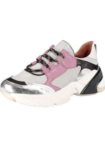 JOLANA & FENENA JOLANA & FENENA, Damen Sneakers, Hellgrau / Hellpink / Schwarz / Silber