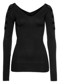 Melrose, Damen Pullover, Schwarz