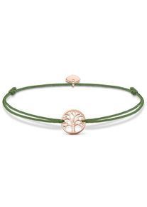 Thomas Sabo, Damen Armband 'Lebensbaum, Little Secret 'Tree of Love', LS036-898-6-L20v', Rosegold / Grün / Weiß