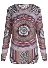 Seidensticker, Damen Fashion-Bluse 'Schwarze Rose', Pflaume / Mischfarben