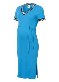 MAMALICIOUS, Damen Kleid, Himmelblau / Schwarz / Weiß