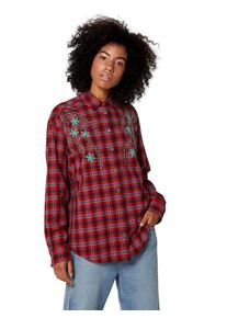 THE KOOPLES, Damen Bluse, Grau / Rot