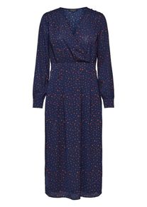 Selected Femme, Damen Maxikleid, Dunkelblau / Hellrot