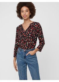 Véro Moda VERO MODA, Damen Bluse, Rot / Rotviolett / Schwarz / Weiß