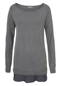 Boysen's BOYSEN'S, Damen Longpullover, Grau
