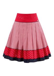 Spieth & Wensky SPIETH & WENSKY, Damen Trachtenrock, Dunkelblau / Rot