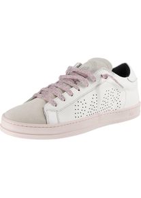 P448, Damen Sneakers Low, Rosa / Wei&szlig; / Perlwei&szlig;