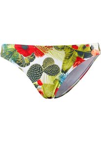 BEACHLIFE, Damen Bikini Hose, Hellgrün / Rot / Weiß