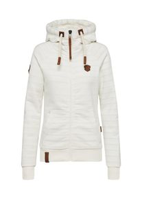Naketano, Damen Sweatjacke 'Brazzo Sailor', Hellgrau / Naturwei&szlig;