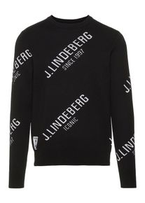 J. Lindeberg J.Lindeberg, Herren Pullover 'Case', Schwarz / Weiß