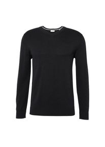 Esprit, Herren Pullover 'Basic CO V-nk', Schwarz
