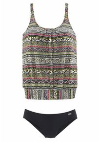 Buffalo, Damen Tankini, Grün / Schwarz / Weiß