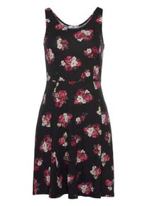 AJC, Damen Kleid, Creme / Pastellrot / Schwarz