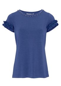 Heine, Damen Rundhalsshirt, Royalblau